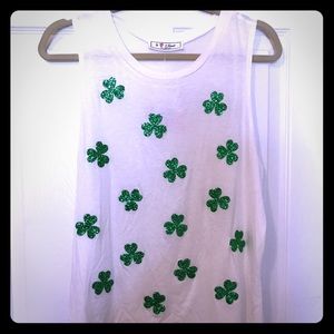 St. Patrick’s Day Shamrock ☘️ Sleeveless T-Shirt
